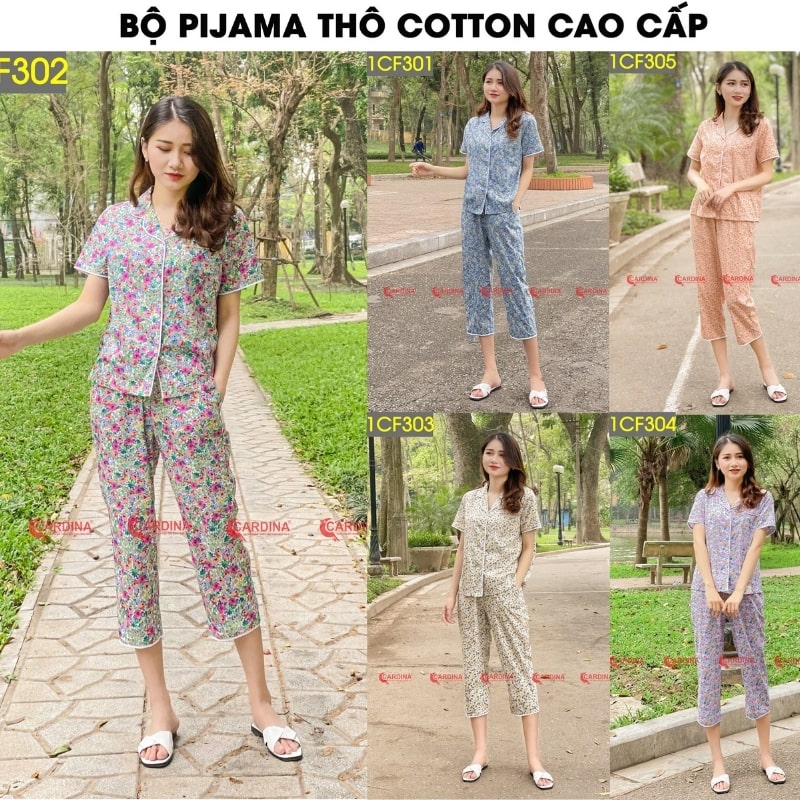 50+ mẫu đồ ngủ nữ pijama siêu xinh, mặc mát tại Cardina