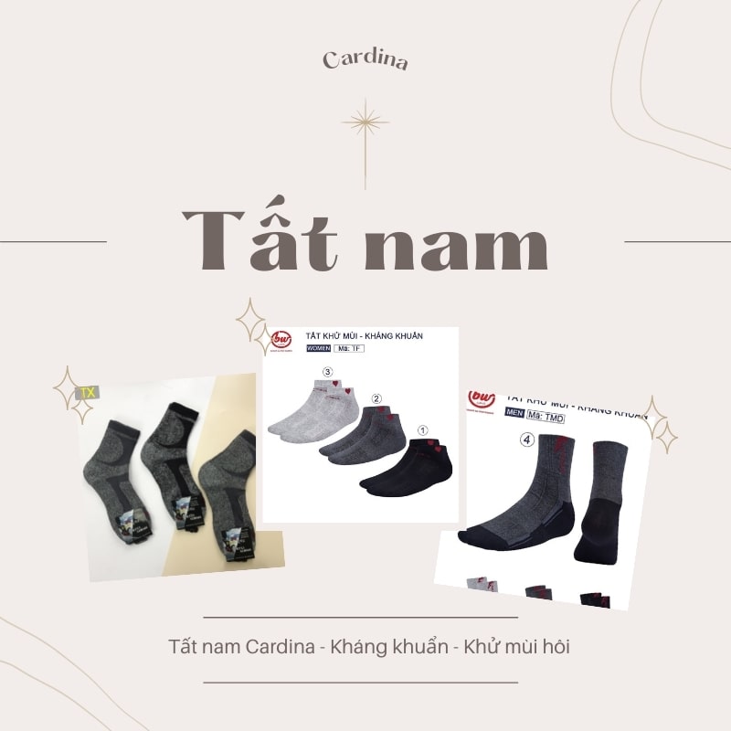 Tất Nam Cao Cấp - Kháng Khuẩn - Khử Mùi - Chống Hôi Chân