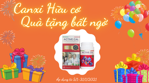 Chương trình khuyến mại tháng 1 Canxi Active Cal