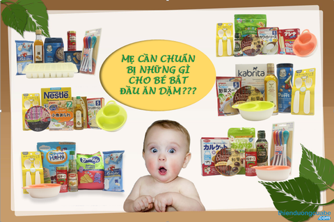 BẮT ĐẦU CHO BÉ ĂN DẶM MẸ CẦN CHUẨN BỊ NHỮNG GÌ ?
