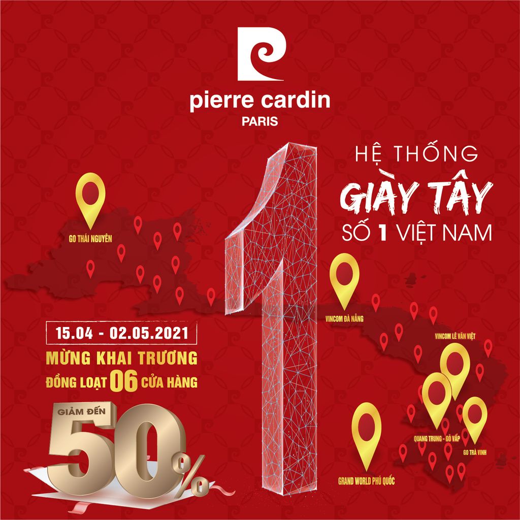 Pierre Cardin Paris Vietnam: HỆ THỐNG GIÀY TÂY SỐ 1 VIỆT NAM
