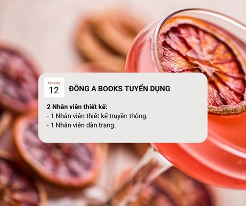 ĐÔNG A BOOKS TUYỂN DỤNG NHÂN VIÊN THIẾT KẾ