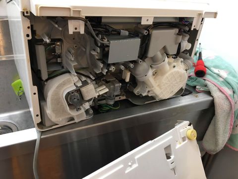 Tháo mở máy rửa bát nội địa Nhật Panasonic