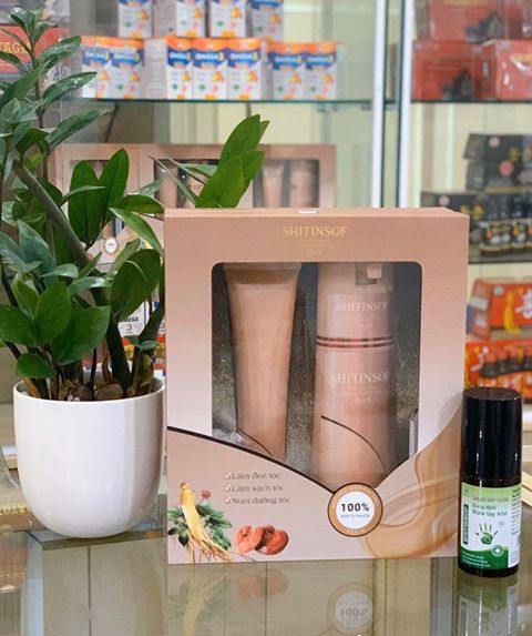 Mua cặp đôi dầu gội thảo dược Shitinsof - Hán Phương Linh Chi tặng ngay 1 dung dịch rửa tay khô