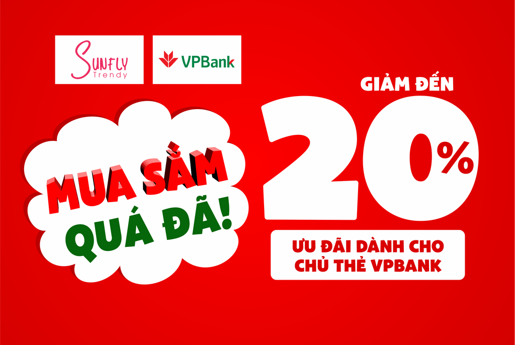 Mua sắm quá đã – Trendy giảm đến 20% cho chủ thẻ VPBank