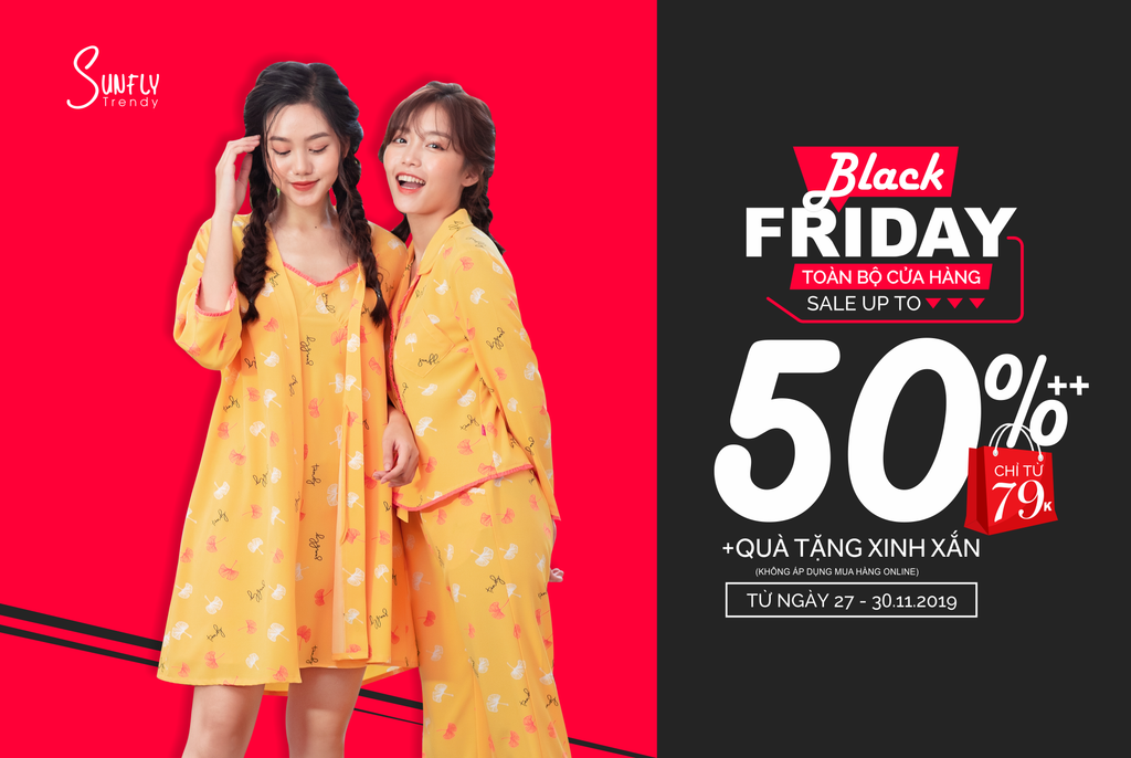 Đại tiệc Black Friday - Sales sốc lên đến 50%++, giá chỉ từ 79k toàn bộ cửa hàng