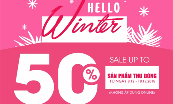 Hello Winter - Sunfly Trendy sale sốc hàng đông