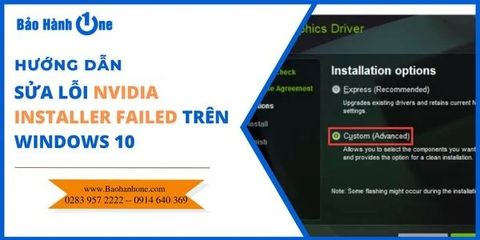 Hướng dẫn sửa lỗi NVIDIA Installer Failed trên Windows 10