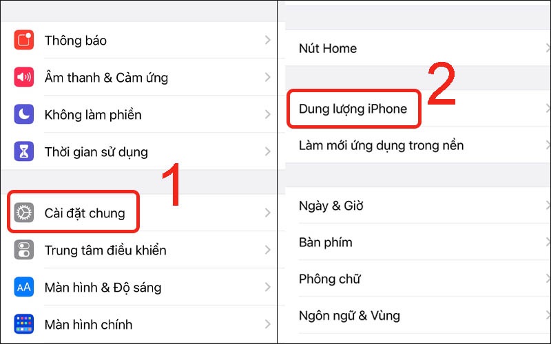 Giải phóng dung lượng lưu trữ iPhone