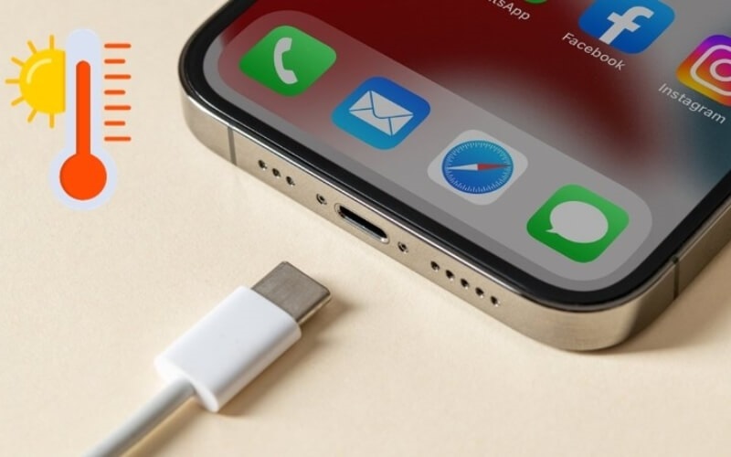 Sử dụng sạc không chính hãng khiến iPhone nhanh nóng