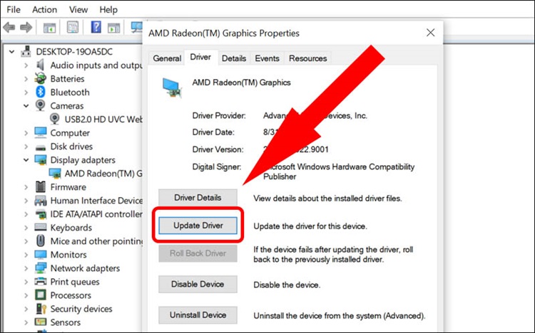 không mở được camera laptop