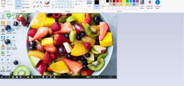 Chụp ảnh màn hình và copy vào phần mềm “Paint”