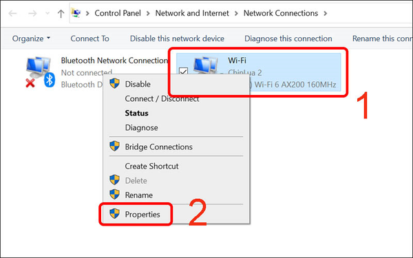 laptop bắt được wifi nhưng không có mạng