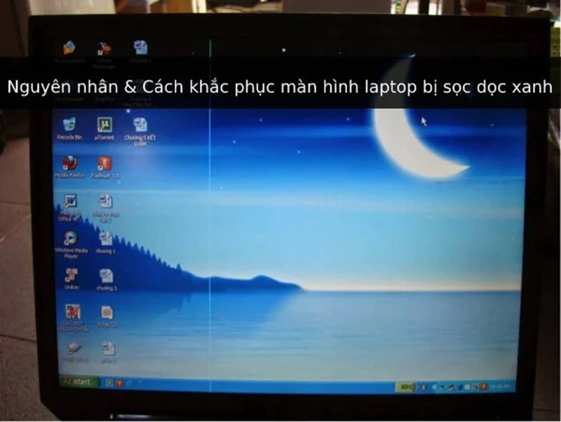 Màn hình laptop HP bị sọc dọc, sọc ngang