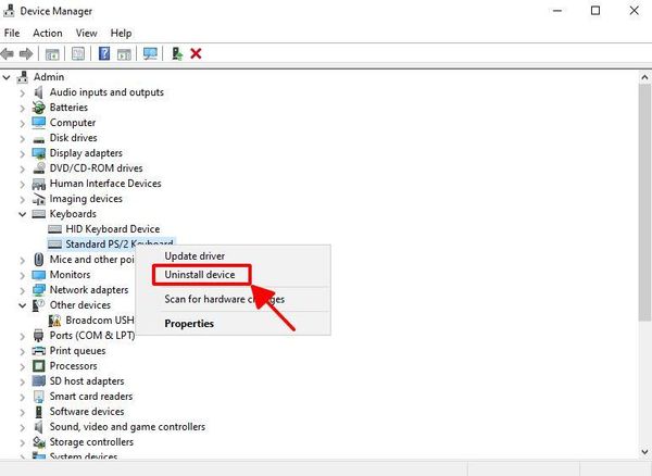 bàn phím laptop hp bị liệt