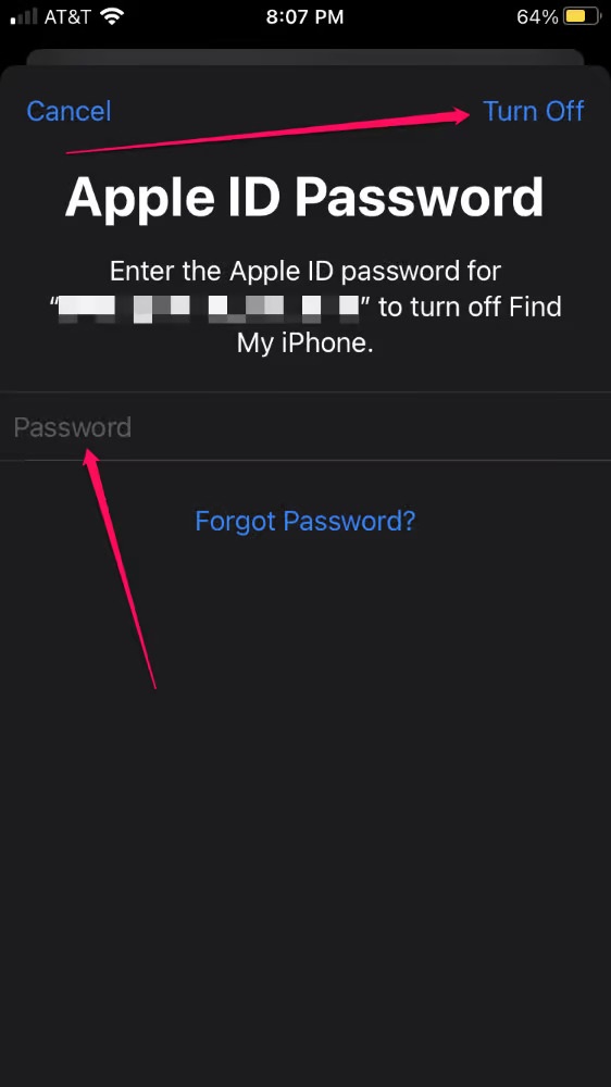 Nhập mật khẩu ID Apple