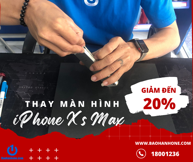 Thay màn hình iPhone XS Max 256 GB giá rẻ tại Bảo Hành One