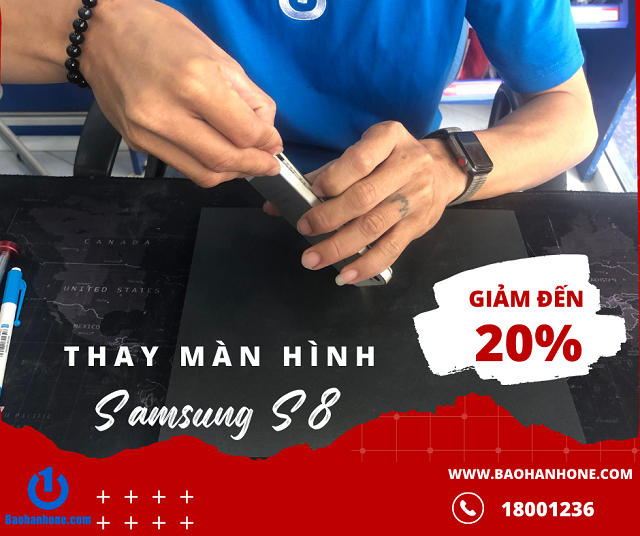 Thay màn hình Samsung S8 giá rẻ tại Bảo Hành One