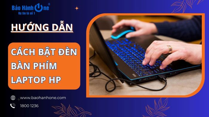 Cách bật đèn bàn phím laptop HP