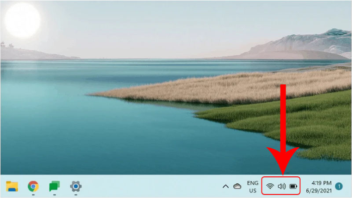 Mở “Action Center”