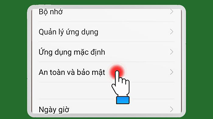 Vào “Cài đặt