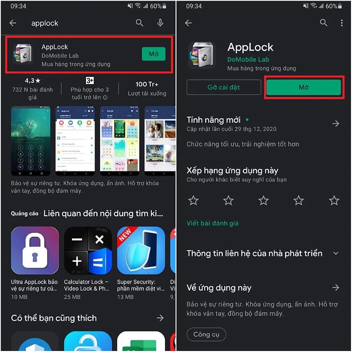 Tải ứng dụng AppLock