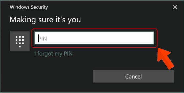 Nhập mã PIN