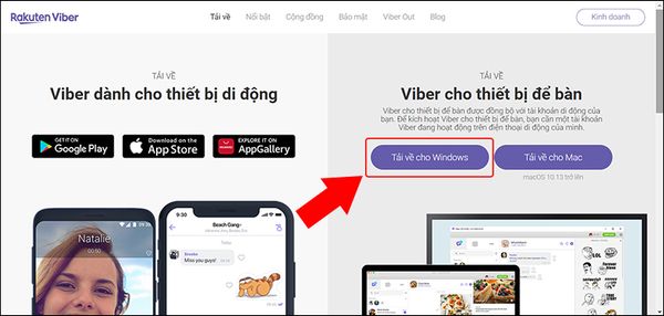 cách cài viber trên laptop