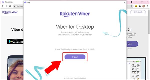 cách cài viber trên laptop