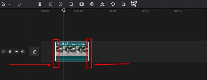 Điều chỉnh điểm đầu và điểm cuối của video