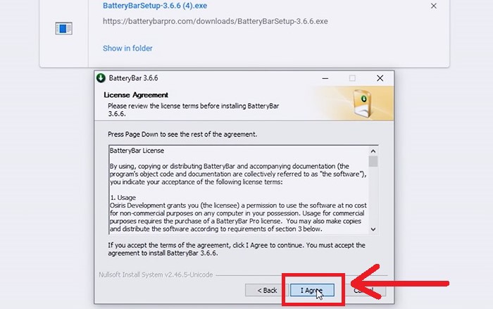 Chọn “I Agree”