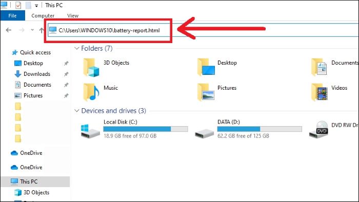 Truy cập vào địa chỉ ổ đĩa