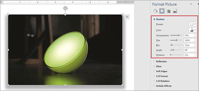 Chọn hiệu ứng cho ảnh