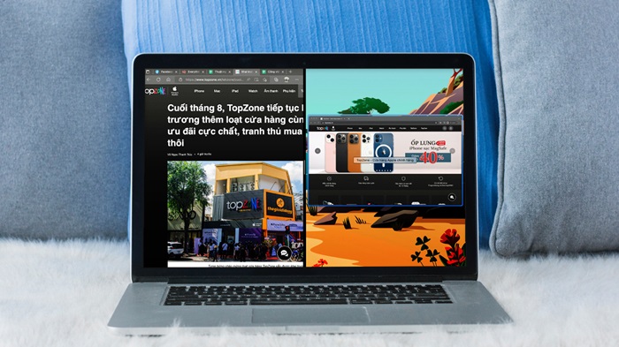 Chia đôi màn hình laptop Macbook