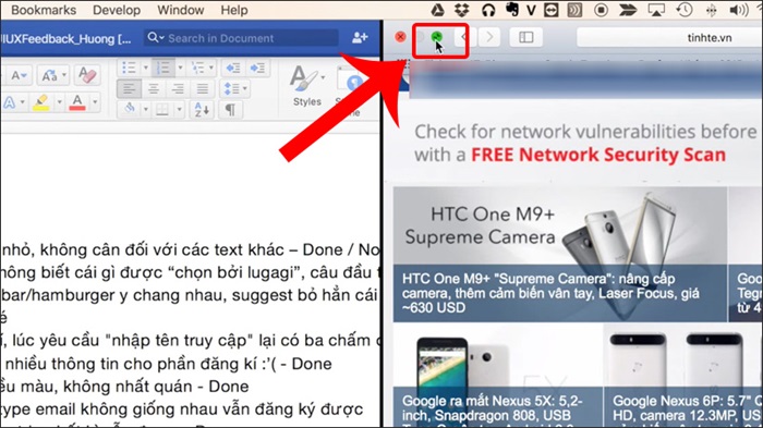 Chế độ chia đôi màn hình trên Macbook