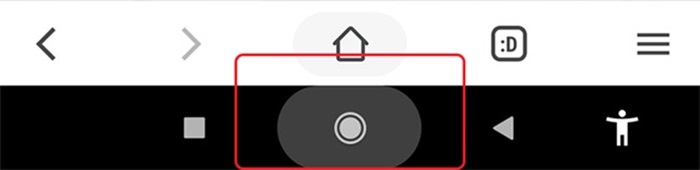 Nhấn giữ phím “Trang chính” để mở chế độ chia đôi màn hình