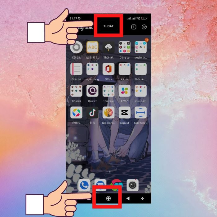Cách thoát chế độ chia đôi màn hình
