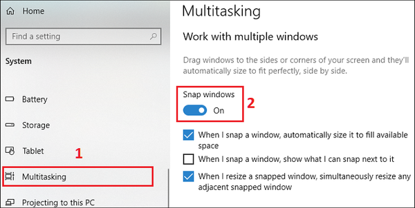 cách chia màn hình desktop
