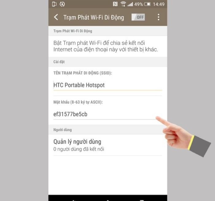 Thay đổi tên mạng và mật khẩu