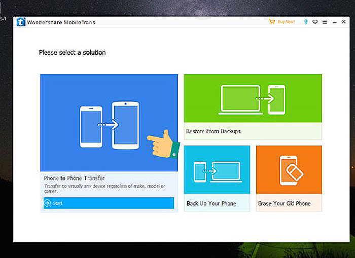 Chọn “Phone to Phone Transfer”