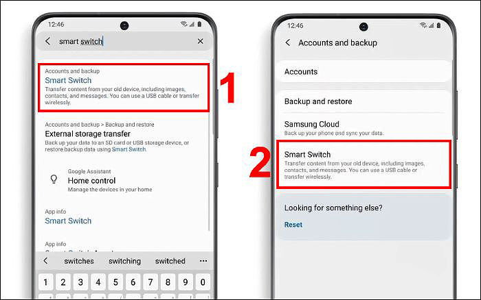 Chọn “Smart Switch”