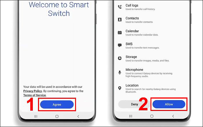 “Agree” > “Allow”