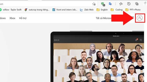 cách đăng nhập tài khoản microsoft trên laptop