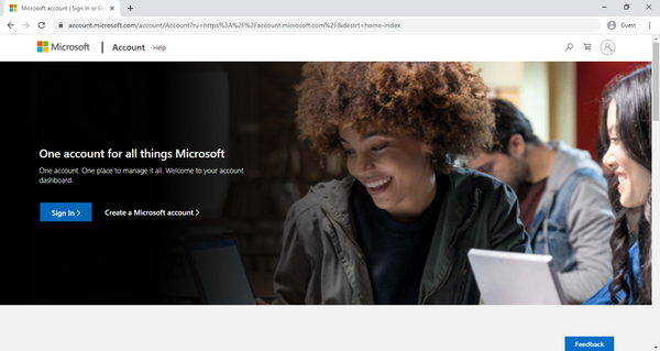 cách đăng nhập tài khoản microsoft trên laptop