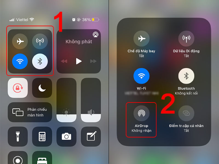 Kích hoạt Airdrop