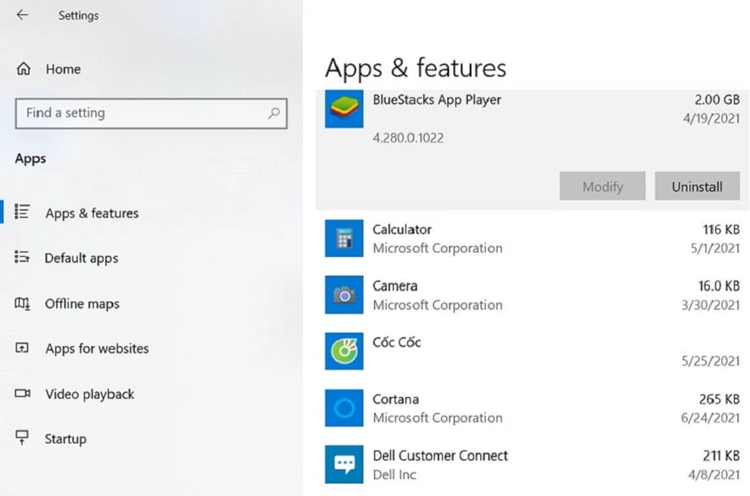Tìm và xóa bớt ứng dụng không dùng