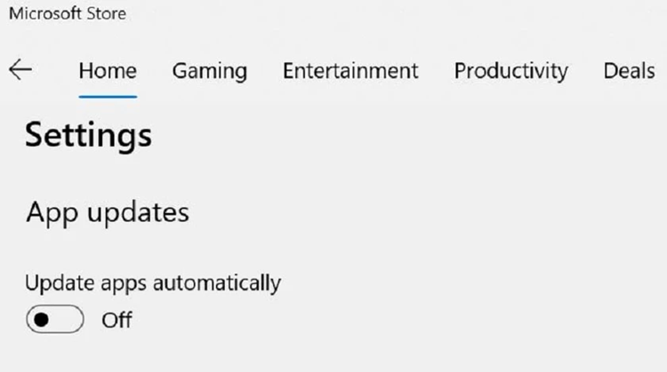 Tắt tính năng tự động cập nhật hệ điều hành