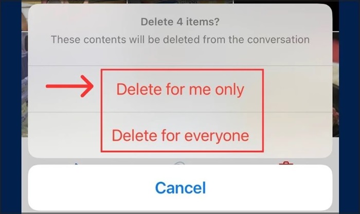 Chọn một trong hai cách xóa