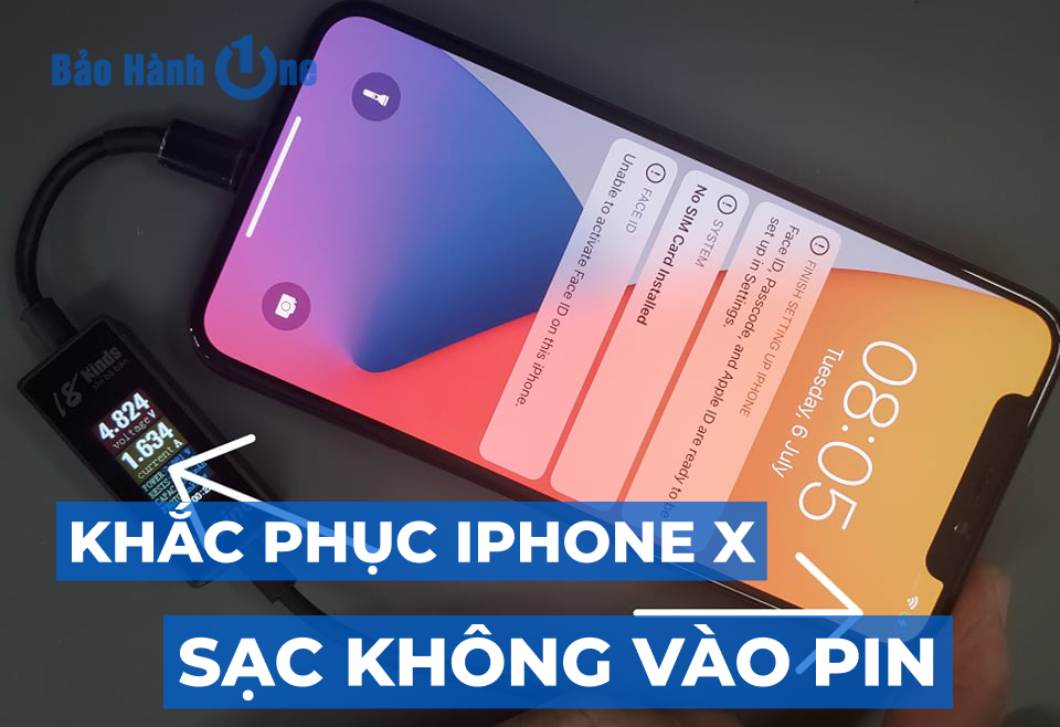 Khắc phục iPhone X sạc không vào pin