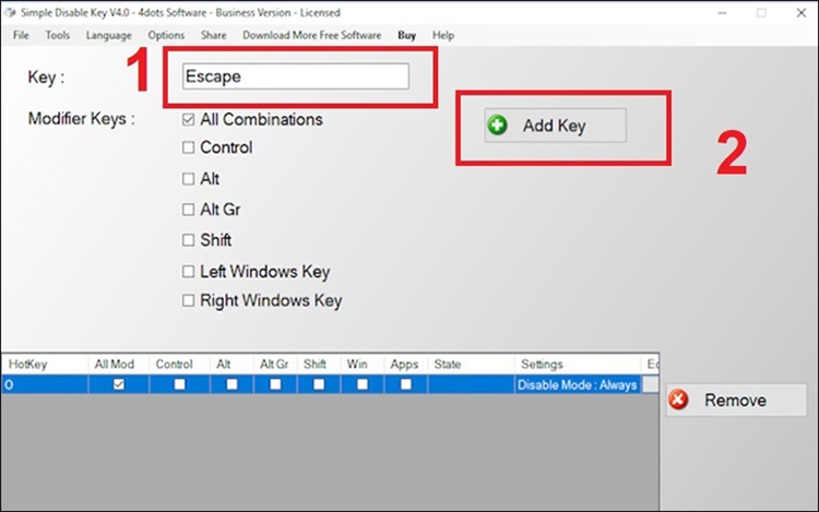 Cách khóa bàn phím laptop Dell inspiron 15